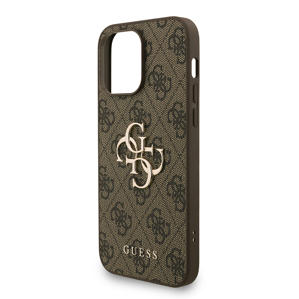 Guess iPhone 14 Pro Max Orjinal Lisanslı PU Deri Bilek Askı İpli Metal Büyük 4G ve Yazı Logolu Kılıf Guess iPhone 14 Pro Max Orjinal Lisanslı PU Deri Bilek Askı İpli Metal Büyük 4G ve Yazı Logolu Kılıf